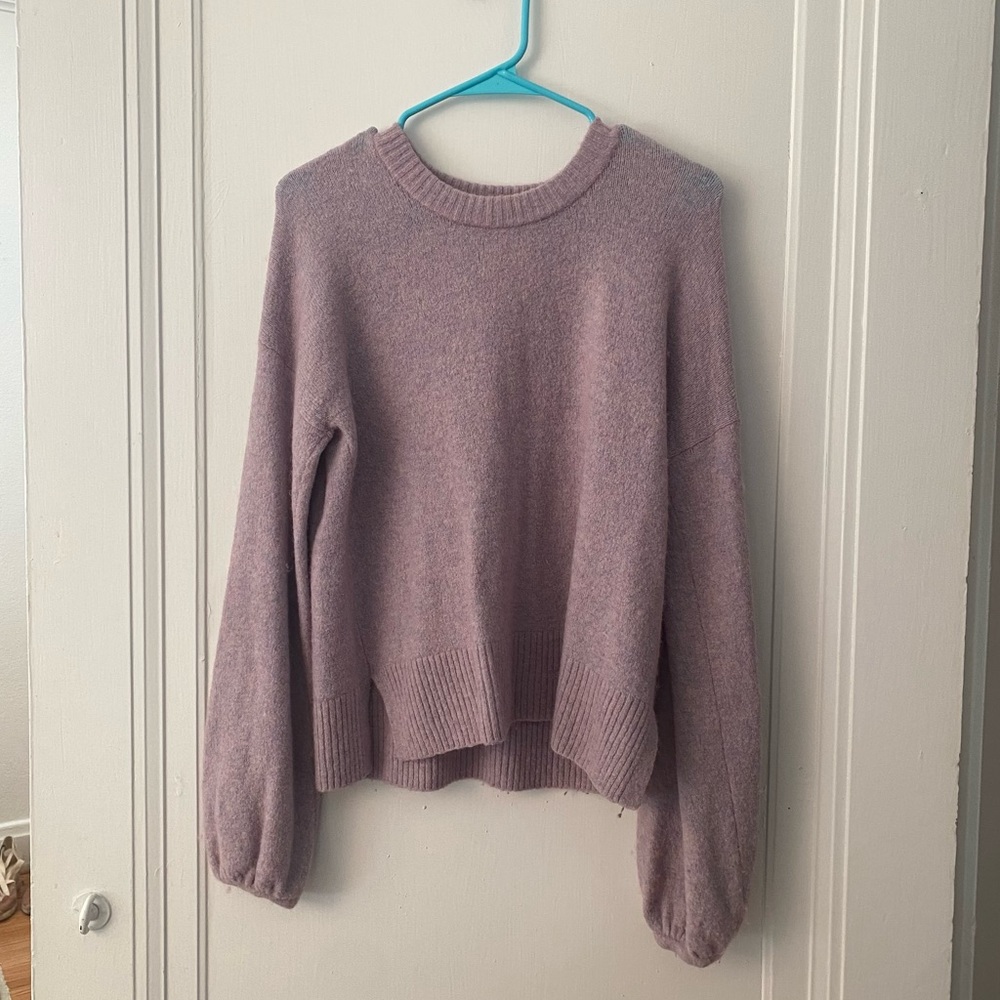 Madewell Purple Crewneck Sweater